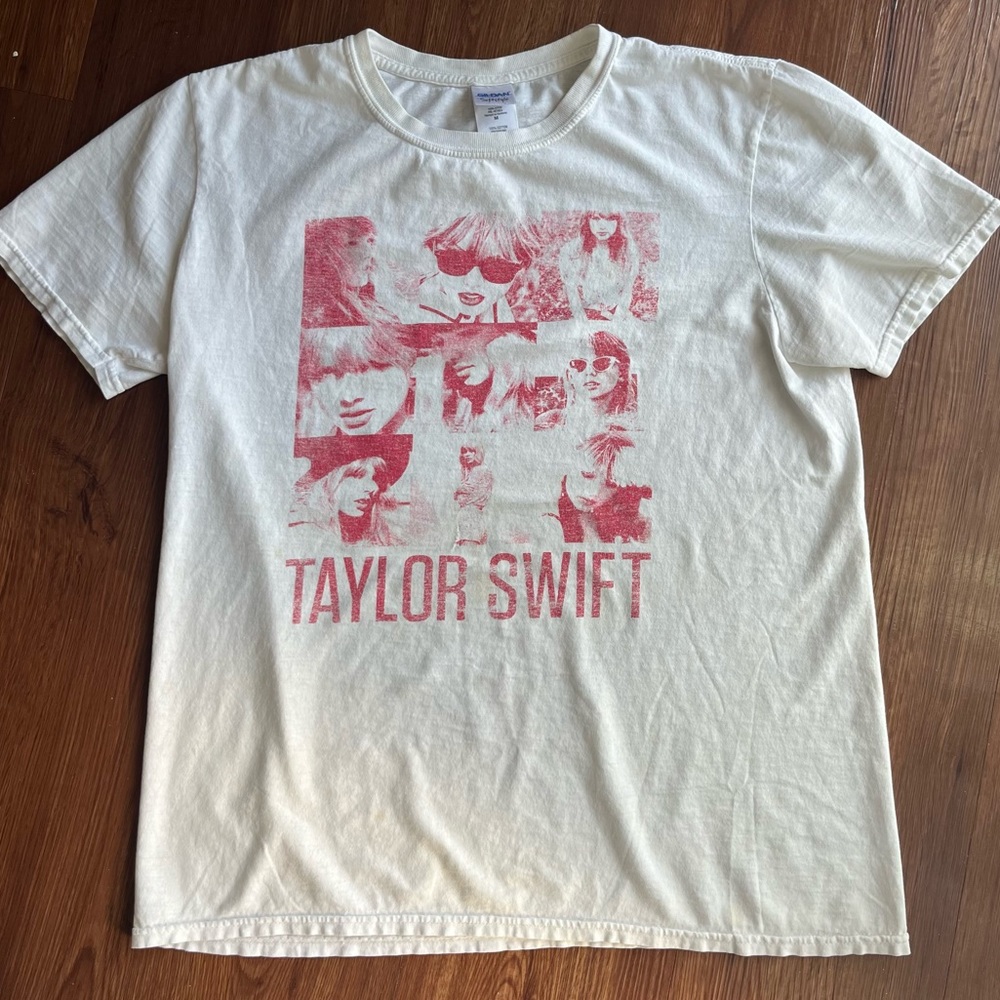 Taylor Swift Red Tour White and Red T-Shirt